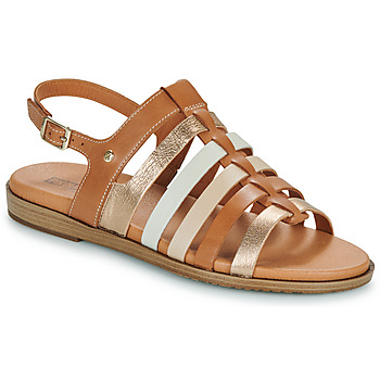 Schoenen Dames Sandalen / Open schoenen Pikolinos FORMENTERA W8Q Cognac / Beige / Goud