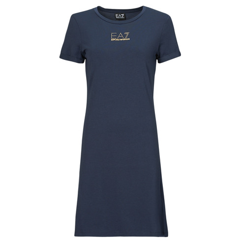 Textiel Dames Korte jurken Emporio Armani EA7 ROBE TSHIRT Marine