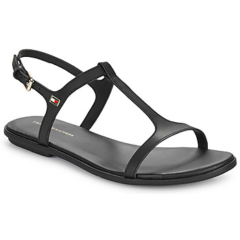 Schoenen Dames Sandalen / Open schoenen Tommy Hilfiger TH FLAT SANDAL Zwart