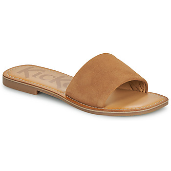 Schoenen Dames Leren slippers Kickers KICK GIPSI  camel