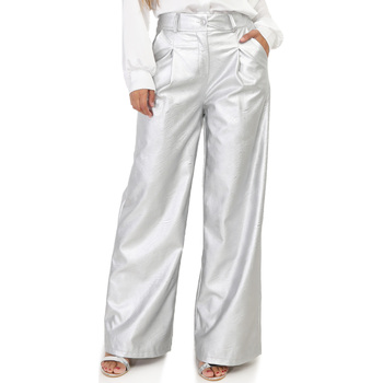 Textiel Dames Broeken / Pantalons La Modeuse 69048_P160963 Grijs