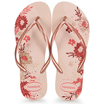 Schoenen Dames Slippers Havaianas SLIM ORGANIC Roze