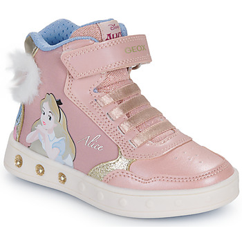 Schoenen Meisjes Hoge sneakers Geox J SKYLIN GIRL Roze