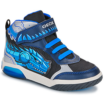 Schoenen Jongens Hoge sneakers Geox J INEK BOY Marine / Zwart