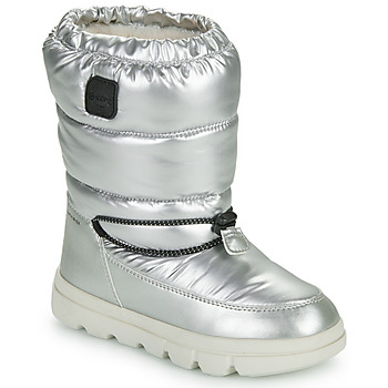 Schoenen Meisjes Snowboots Geox J WILLABOOM GIRL B A Zilver