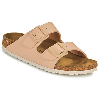 Schoenen Leren slippers Birkenstock Arizona BF New Beige Beige