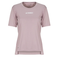 Textiel Dames T-shirts korte mouwen adidas TERREX Multi T-Shirt Violet