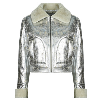 Textiel Dames Wind jackets Desigual CHAQ LONDRES Zilver