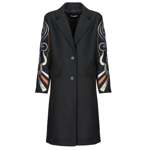 Textiel Dames Mantel jassen Desigual COAT CRACOVIA Zwart