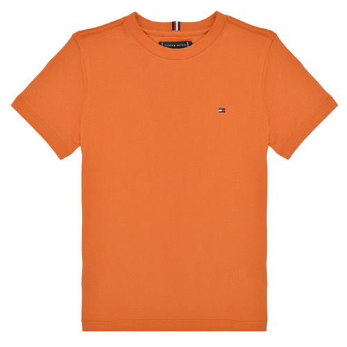 Textiel Jongens T-shirts korte mouwen Tommy Hilfiger ESSENTIAL COTTON REG TEE S/S Orange