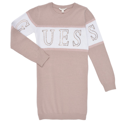 Textiel Meisjes Korte jurken Guess SWEATER DRESS Roze