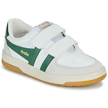 Schoenen Kinderen Lage sneakers Gola Hawk Strap Wit / Groen