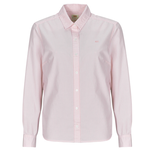 Textiel Dames Overhemden Levi's THE CLASSIC BW SHIRT Wit / Roze