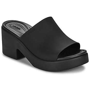 Schoenen Dames Leren slippers Crocs Brooklyn Slide Heel Zwart