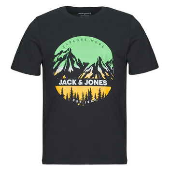 Textiel Heren T-shirts korte mouwen Jack & Jones JJPEAK Zwart