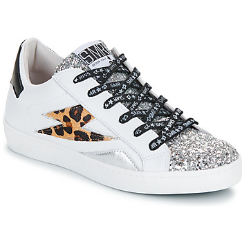 Schoenen Dames Lage sneakers Semerdjian  Wit / Leopard / Zilver