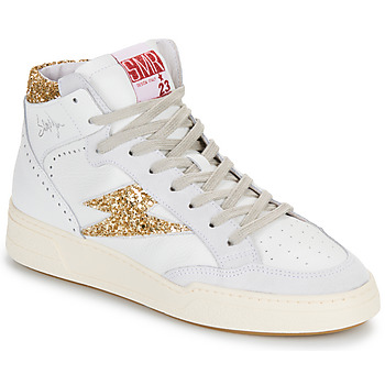 Schoenen Dames Hoge sneakers Semerdjian  Wit / Goud / Grijs