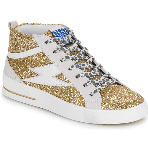 Schoenen Dames Hoge sneakers Semerdjian  Goud / Wit / Beige