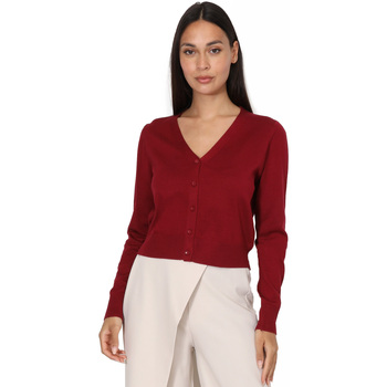 Textiel Dames Vesten / Cardigans La Modeuse 70660_P165214 Rood