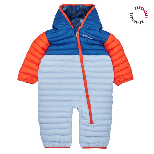 Textiel Kinderen Dons gevoerde jassen Columbia Powder Lite II Reversible Bunting Blauw / Rood