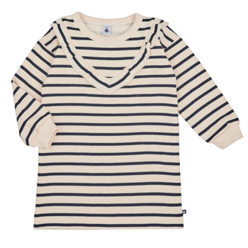 Textiel Meisjes Korte jurken Petit Bateau TENNIS Blauw / Beige