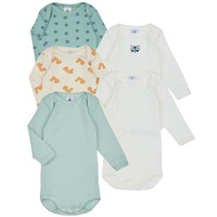 Textiel Kinderen Bodies Petit Bateau BODY US ML RITON PACK X5 Multicolour