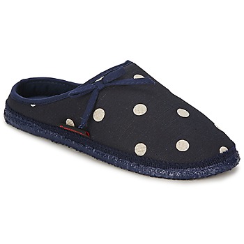 Schoenen Dames Sloffen Giesswein PLEIN Blauw / Polka dot / Wit