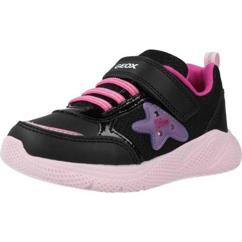 Schoenen Meisjes Sneakers Geox B SPRINTYE GIRL D Zwart