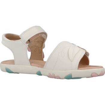 Schoenen Meisjes Sandalen / Open schoenen Geox J SANDAL HAITI GIRL Wit