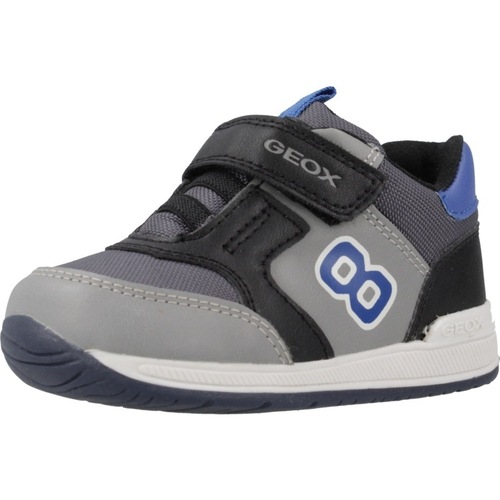 Schoenen Jongens Derby & Klassiek Geox B RISHON BOY Grijs