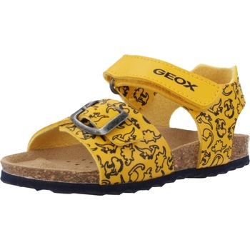 Schoenen Jongens Sandalen / Open schoenen Geox B SANDAL CHALKI BOY Geel