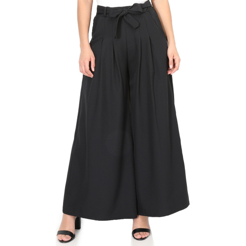 Textiel Dames Broeken / Pantalons La Modeuse 70789_P165679 Zwart