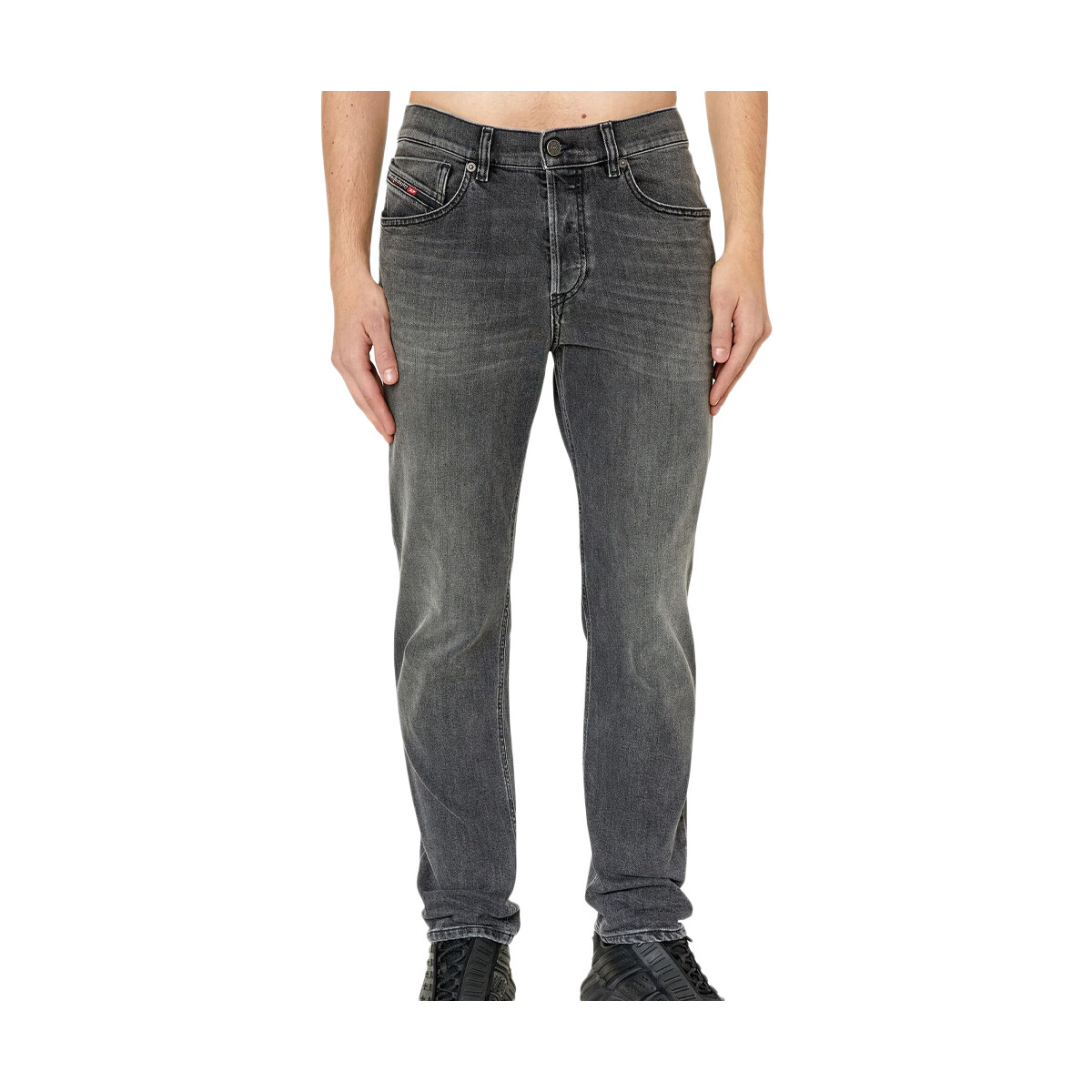 Textiel Heren Straight jeans Diesel  Grijs