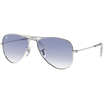 Horloges & Sieraden Kinderen Zonnebrillen Ray-ban Occhiali da Sole  Junior Aviator RJ9506S 212/19 Zilver