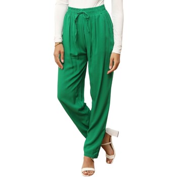 Textiel Dames Broeken / Pantalons La Modeuse 71617_P168398 Groen