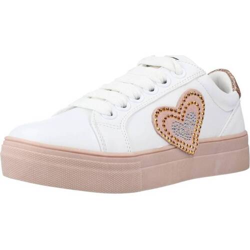 Schoenen Meisjes Sneakers Asso AG13028 Wit