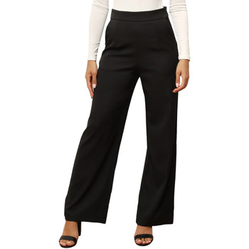 Textiel Dames Broeken / Pantalons La Modeuse 72074_P169374 Zwart