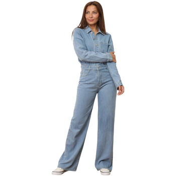 Textiel Dames Jumpsuites / Tuinbroeken La Modeuse 72147_P169526 Blauw