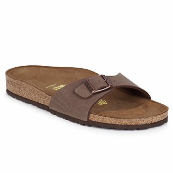 Schoenen Leren slippers Birkenstock MADRID Brown