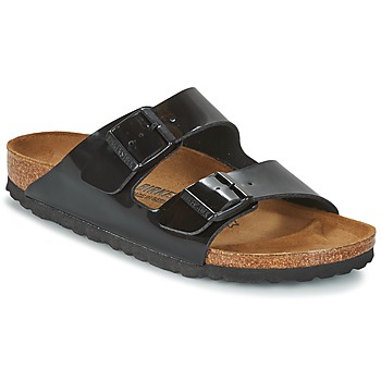 Schoenen Dames Leren slippers Birkenstock ARIZONA Zwart