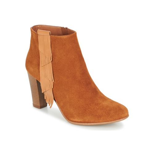 Schoenen Dames Enkellaarzen Betty London GAMI  camel