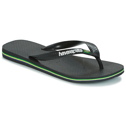 Schoenen Slippers Havaianas BRAZIL LOGO Zwart