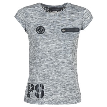 Textiel Dames T-shirts korte mouwen Philipp Plein Sport SITTIN OVER HERE Grijs