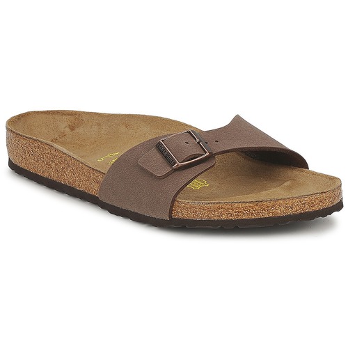 Schoenen Leren slippers Birkenstock MADRID Brown