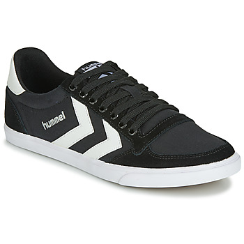 Schoenen Lage sneakers hummel TEN STAR LOW CANVAS Zwart / Wit