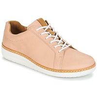 Schoenen Dames Derby Clarks Amberlee Rosa Nude / Nubuck