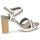 Chaussures Femme Sandales et Nu-pieds Espace GENIEVRE Gris / Blanc