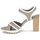 Chaussures Femme Sandales et Nu-pieds Espace GENIEVRE Gris / Blanc