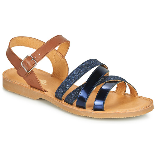 Schuhe Mädchen Sandalen / Sandaletten Citrouille et Compagnie JOLICOTE Marineblau / Kamel