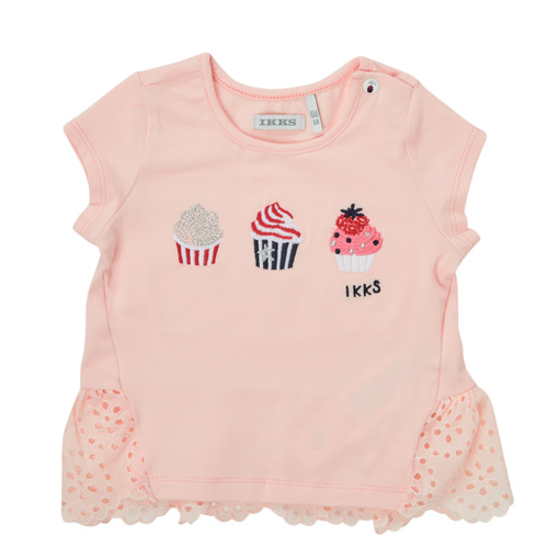 Vêtements Fille T-shirts manches courtes Ikks DANIA Rose